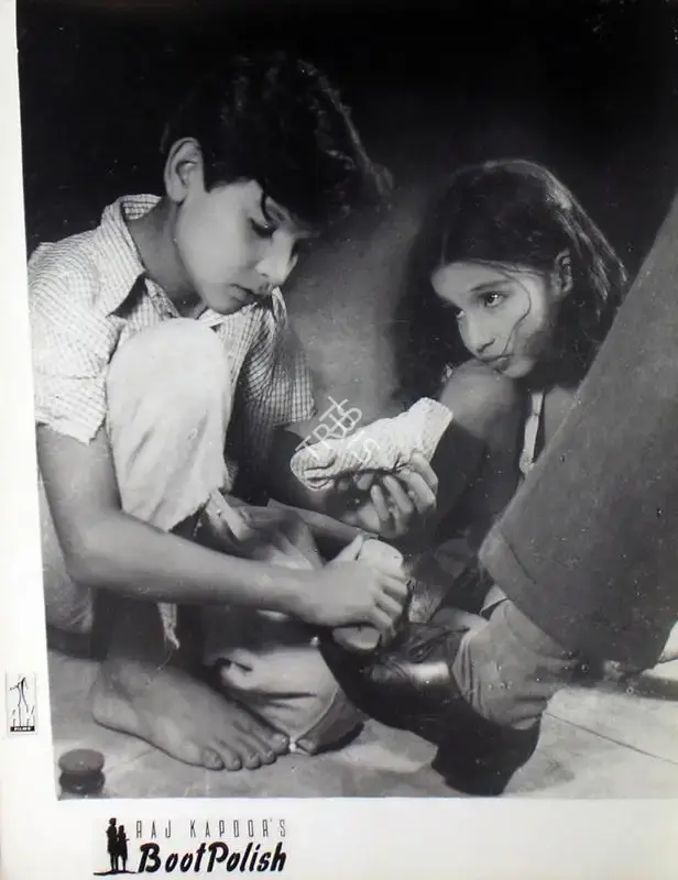 Taru Dutt (Cinematographer), Boot Polish, 1954, Lobby Card