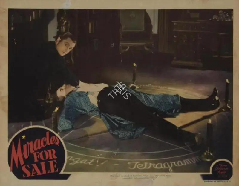 J.J. Cohn (Producer), Miracles for Sale, 1939, Lobby Card