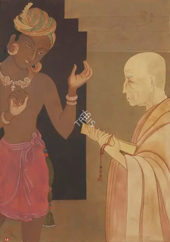 A.K. Haldar (Artist), Untitled, 1952, Painting