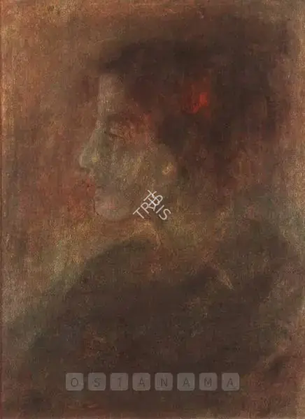 Tagore, Abanindranath (Artist). Woman In Profile, c.1920s | Drawing, 2006 · Triveda