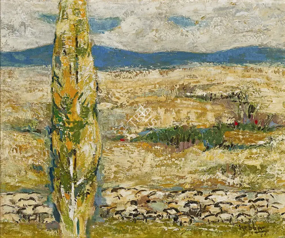 K.K. Hebbar (Artist), Untitled, 1959, Painting