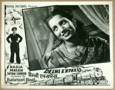 Balwant Bhatt (Director), Delhi Express, 1949, Lobby Card