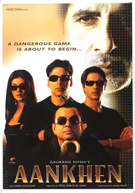 Gaurang Doshi (Producer), Aankhen, 2002, Full Sheet Poster
