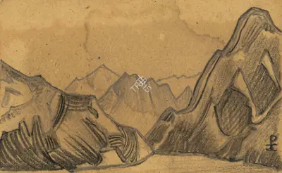 Roerich, Nicholas (Artist). Ladak, 1940 | Drawing, Ch.Mum/18.12.16, 2016 · Christie's