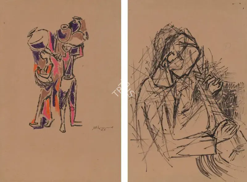 Krishen Khanna (Artist), Untitled, 1956, Painting