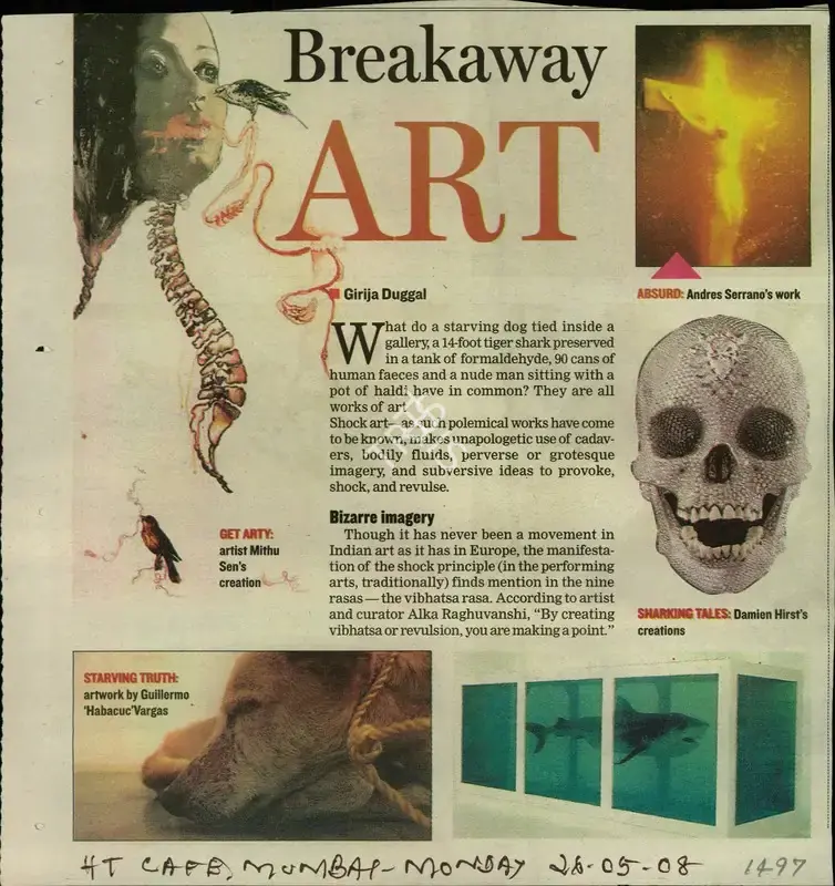 Girija Duggal (Reporter), Breakaway Art, 2008, Newspaper Clipping