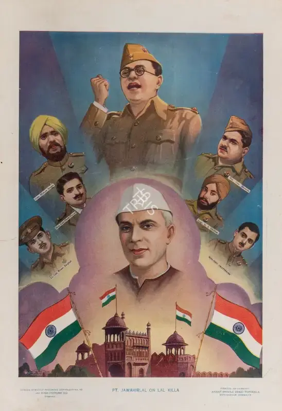 Pt Jawahar lal Nehru on Lal Killa, Political Propaganda