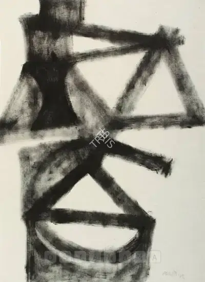 V.S. Gaitonde (Artist), Untitled, 1949, Painting