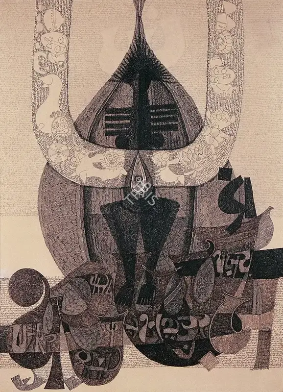 Ali, J. Sultan (Artist). Rohini Karti (Shakti), 1979 | Painting, Os.Del/15.07.08, 2008 · Osian's