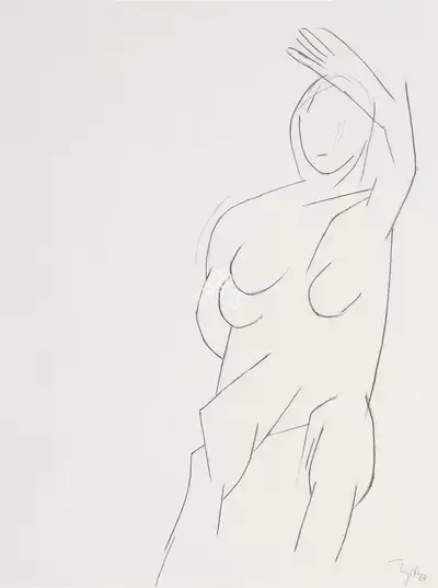 Tyeb Mehta (Artist), Untitled, 1984, Drawing