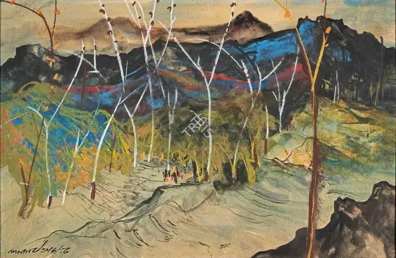 Gopal Ghose (Artist), Untitled, 1954, Painting