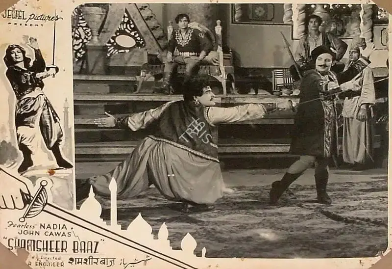 Noshir Engineer (Producer), Shamsheer Baaz, 1953, Lobby Card