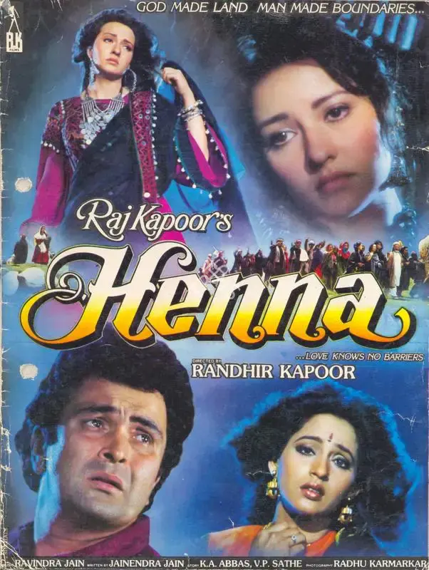 Randhir Kapoor (Producer), Henna, 1991, Song-Synopsis Booklet