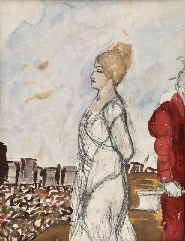 Sher-Gil, Amrita (Artist). Untitled, c.1927 | Painting, Sa.Del/14.09.24, 2024 · Saffronart