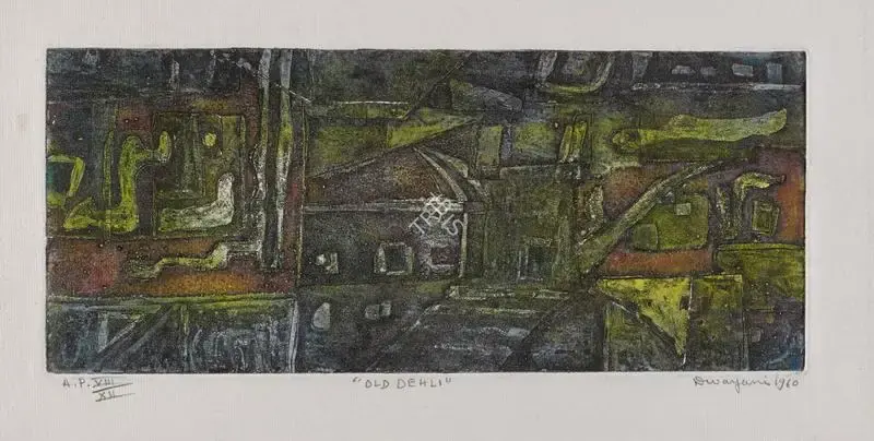 Devayani Krishna (Artist), Old Dehli, 1960, Painting