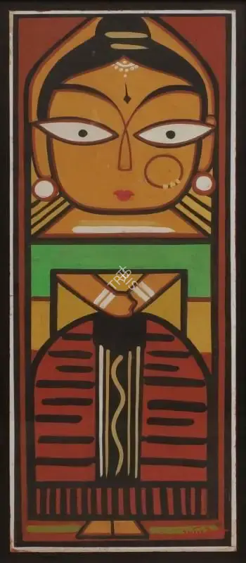Jamini Roy (Artist), Pujarin, Painting