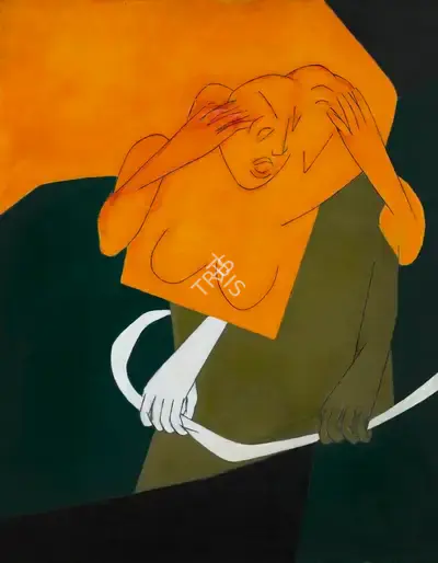 Tyeb Mehta (Artist), Gesture, 1978, Painting