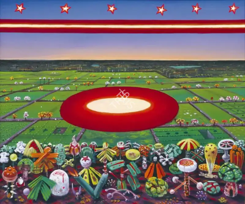 Jyothi Basu (Artist), Stary Night III, 2007, Painting