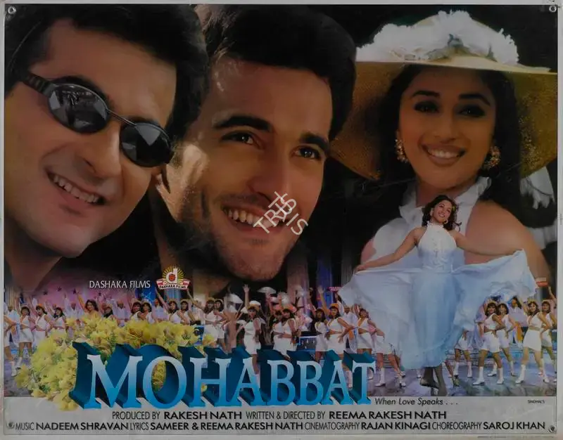Rakesh Nath (Producer), Mohabbat, 1997, Lobby Card