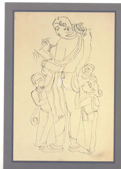 V.S. Gaitonde (Artist), An Exhibition of Drawings and Watercolours, 2006, Solo Exhibition Invitation