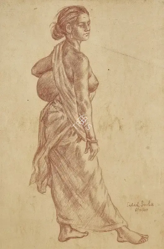 Satish Sinha (Artist), Untitled, 1940, Painting