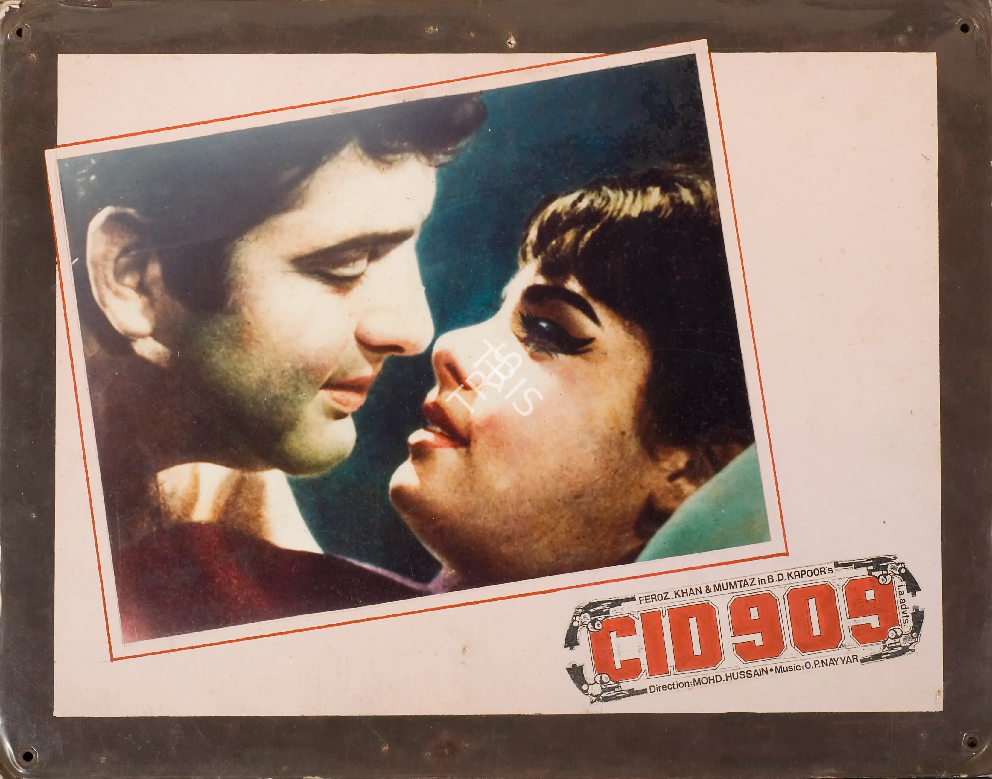 B.D. Kapoor (Producer), C I D 909, 1967, Photographic Still Mounted on Lobby Card