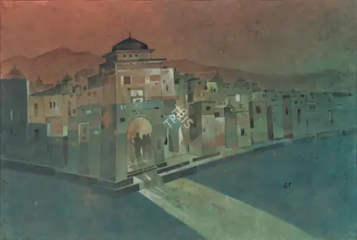 Tagore, Gaganendranath (Artist). Untitled, mid 1920s | Painting, 2022 · DeRivaz & Ives
