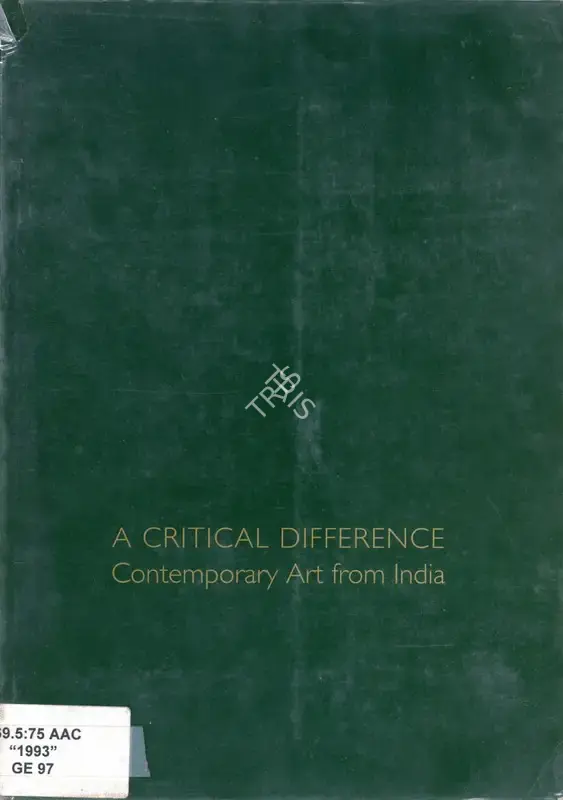 Aberystwyth Arts Centre (Organiser), A Critical Difference, 1993, Group Exhibition Catalogue