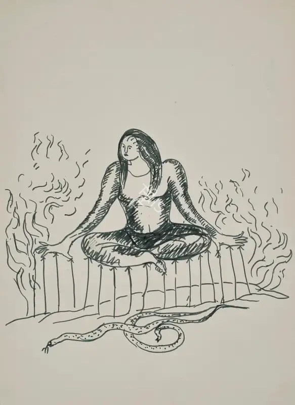 Manjit Bawa (Artist), Untitled, 1991, Drawing