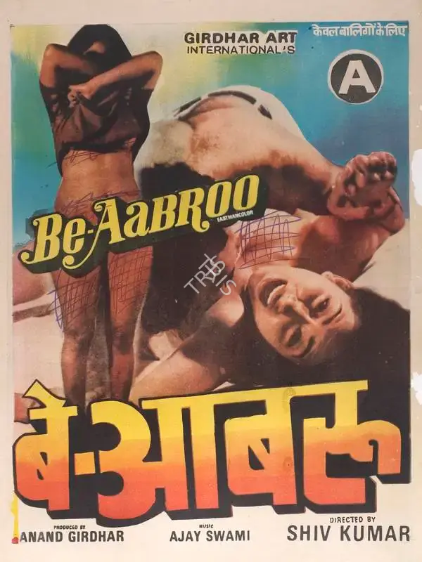 Anand Girdhar (Producer), Be Aabroo, 1983, Full Sheet Poster