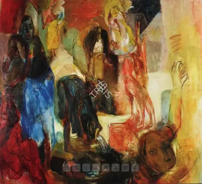 Sheela Gowda (Artist), Ascension At Noon, 1998, Painting