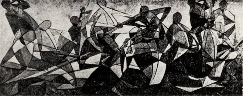 Sabavala, Jehangir (Artist). Musicians. Oil on Canvas, 1960 | Jehangir Sabavala | Painting | FineArts | 00182405