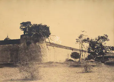 Capt. Linnaeus Tripe (Photographer), S.E. Angle of the Tirambur Pagoda, Madura, 1858, Antiquarian Photograph
