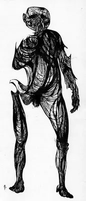 Leonard Baskin (Artist), Hydrogen Man, 1955, Graphic Art