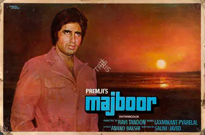 Nariman A. Irani (Cinematographer), Majboor, 1974, Lobby Card