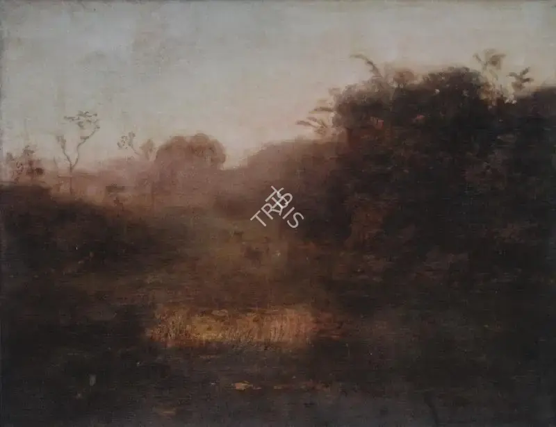 Hemendranath Mazumdar (Artist), Dawn Bangladesh Landscape, Painting
