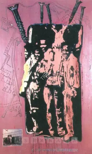 Jitish Kallat (Artist), Ikebana 2, 2001, Painting