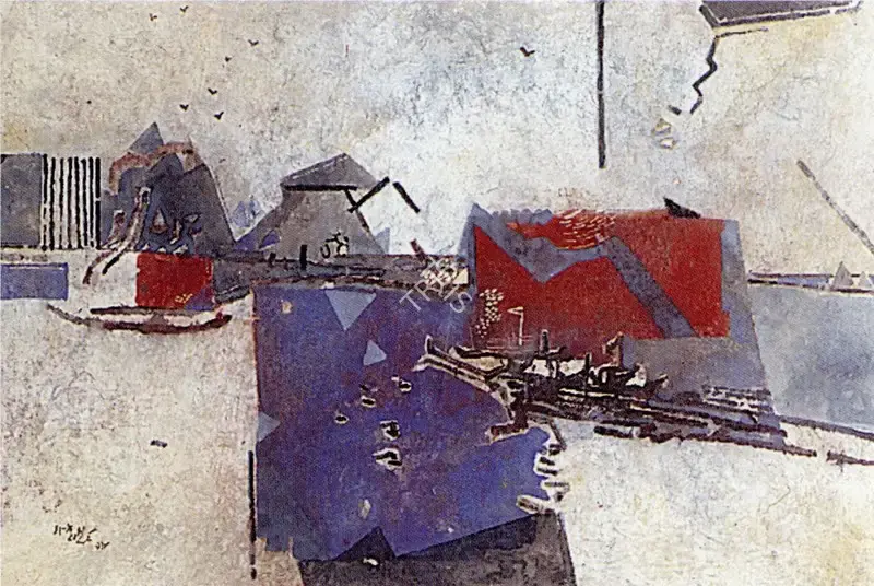 Ganesh Haloi (Artist), Landscape, 1998, Painting