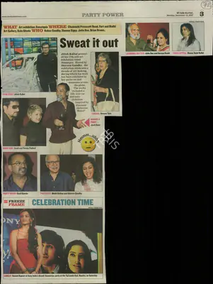 Sweat it Out, 2007, Newspaper Clipping
