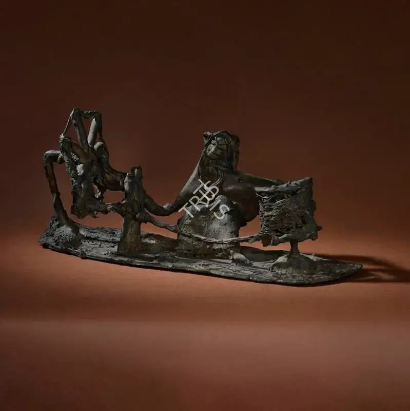 Mukherjee, Meera (Artist). Untitled (Spinning Yarn), n.d. | Sculpture, Sa.Mum/17.09.20, 2020 · Saffronart