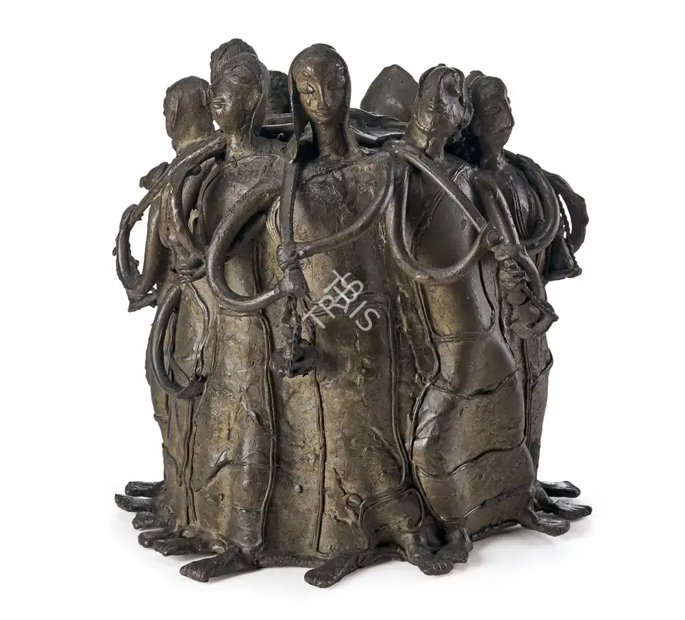 Meera Mukherjee (Artist), Pilgrims to Haridwar, Sculpture