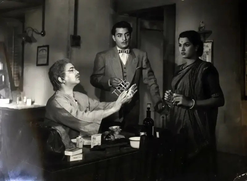 Hem Chunder (Director), Teen Bhai, 1955, Photographic Still