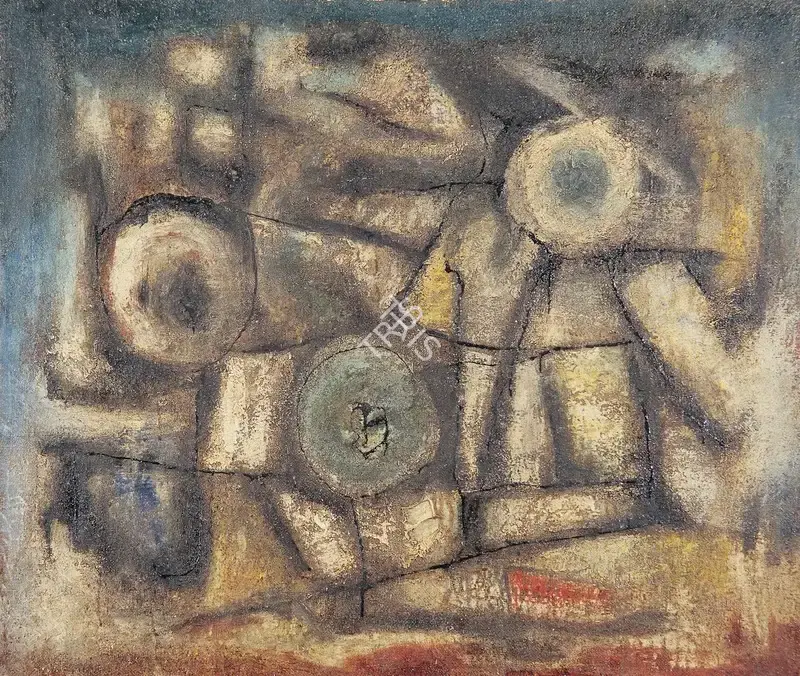 S.R. Bhushan (Artist), Untitled, 1961, Painting