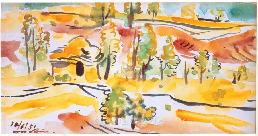 Ramkinkar Baij (Artist), Untitled, 1950, Painting