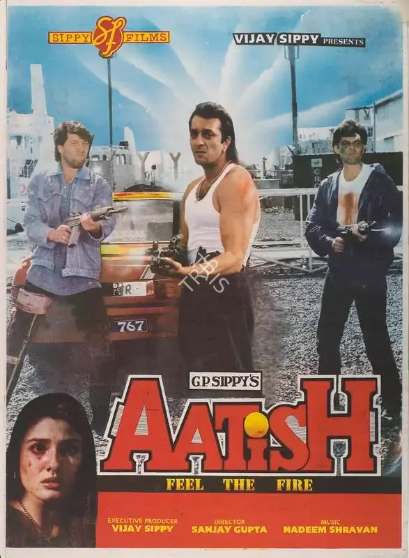 G.P. Sippy (Producer), Aatish, 1994, Full Sheet Poster