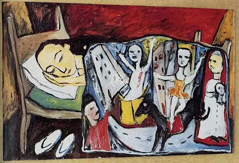 Rekha Rodwittiya (Artist), Parable, 1987, Painting