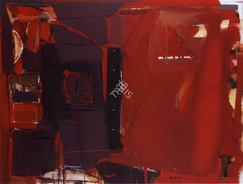 Prabhakar Kolte (Artist), Painting II, 1995, Collage