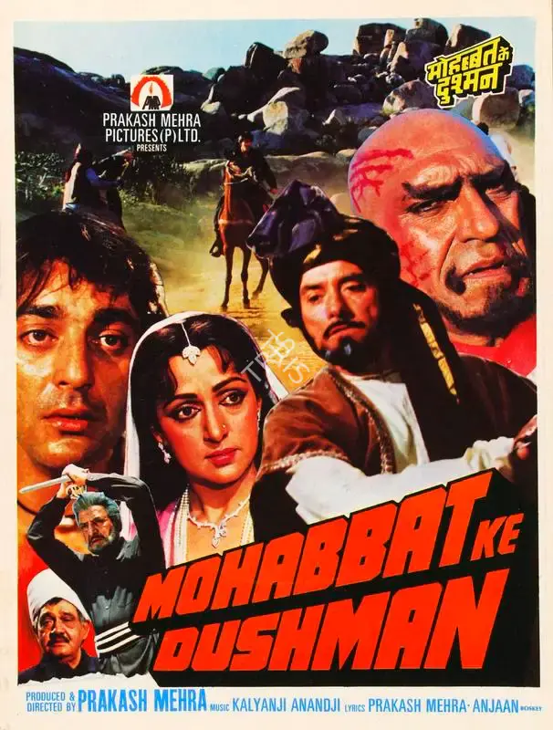 Prakash Mehra (Producer), Mohabbat Ke Dushman, 1988, Song-Synopsis Booklet