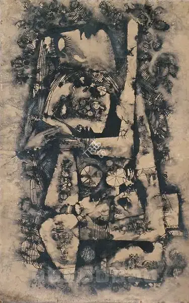 M. Senathipathi (Artist), Lovers, 1980, Painting