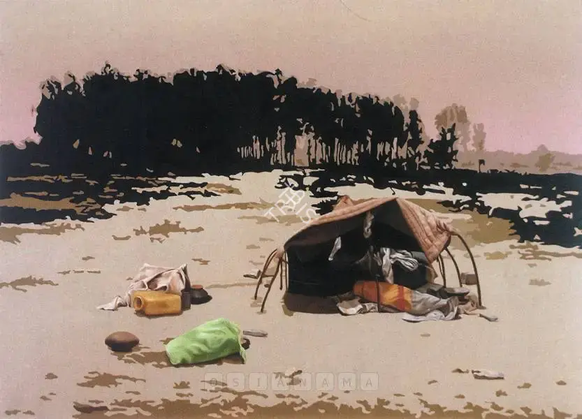 Gupta, Subodh (Artist). Round The Corner, 2004 | Painting, Sa.Onl/12.05.05, 2004